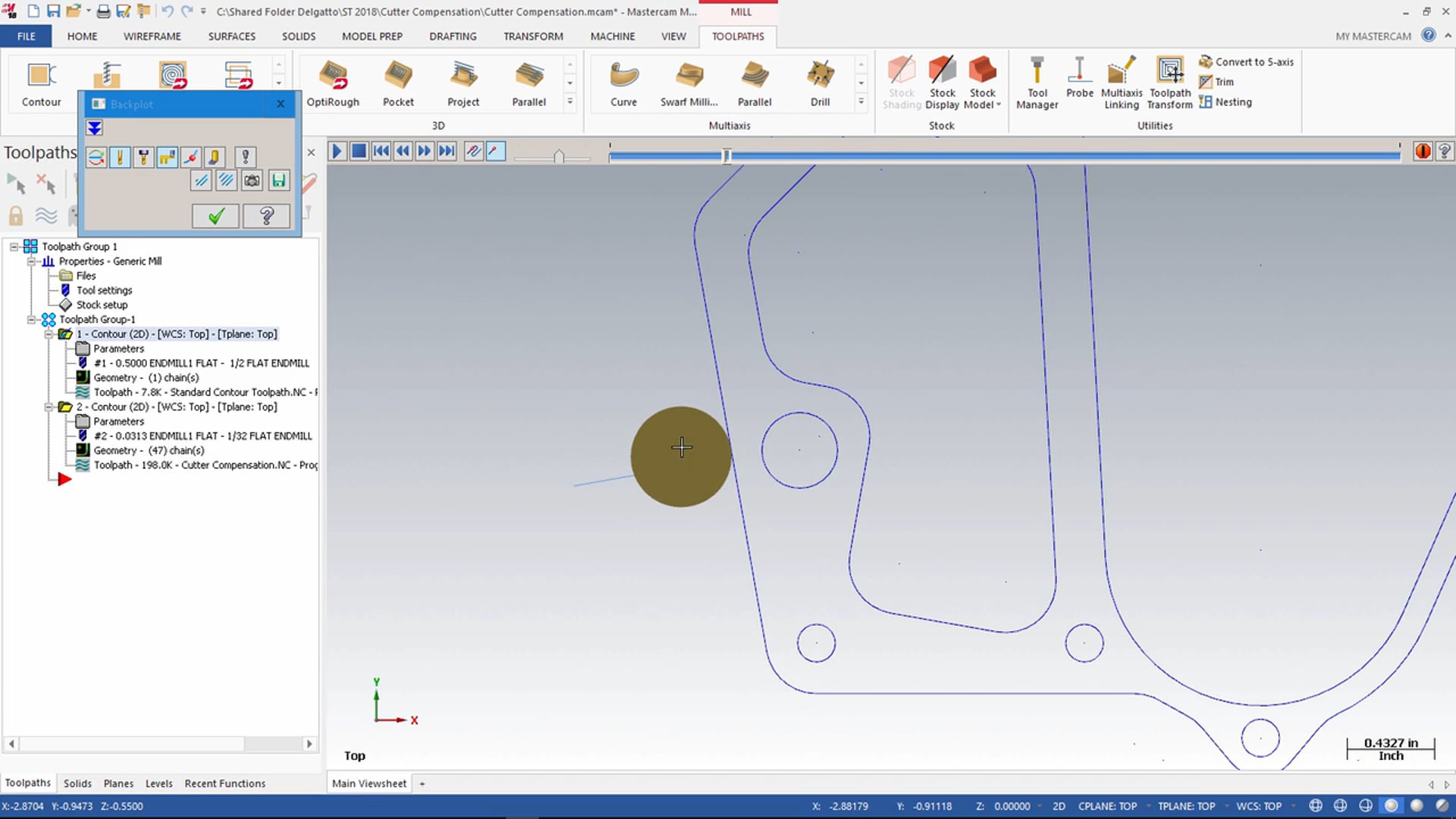 2D Mill Toolpaths