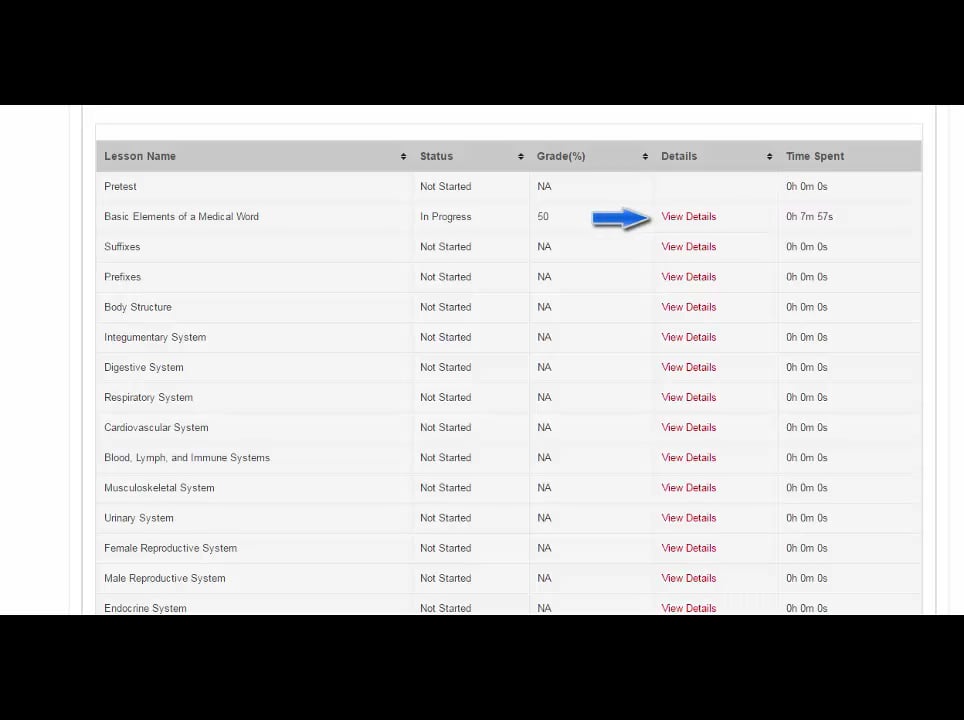 Medical Language Lab Accessing Your Gradebook Student On Vimeo