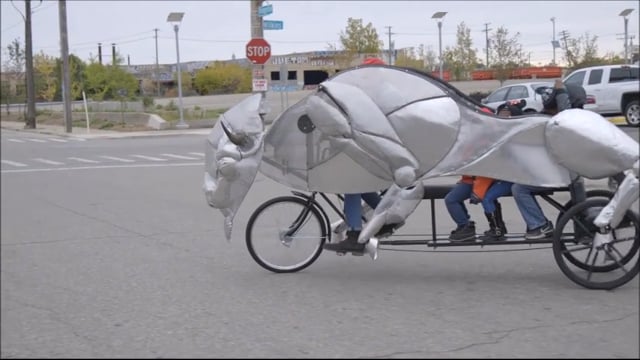 Juan Martinez, "Bison pedicab"