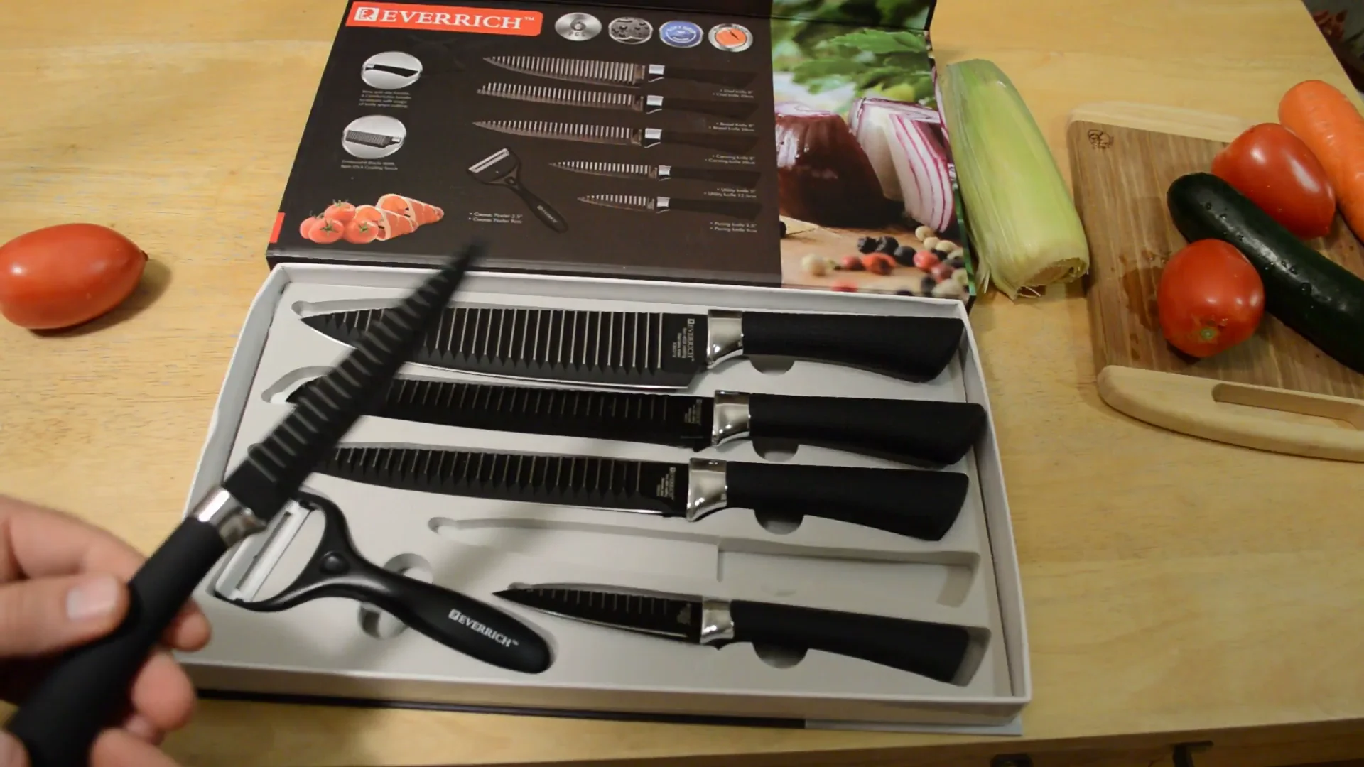 EverRich 5 Plus 1 Kitchen Knife Set Review 