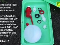 F&amp;uuml;r H&amp;auml;ngetr&amp;auml;nken, die f&amp;uuml;r Niederdruck ausgelegt sind. Schwimmertopf, komplett Set mit einem Auslauf, gerade Ausf&amp;uuml;hrung. Komplett mit Topf,&amp;hellip;