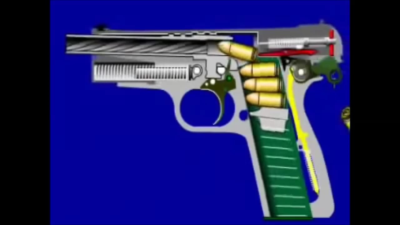 Mecanismo de disparo de una pistola. on Vimeo