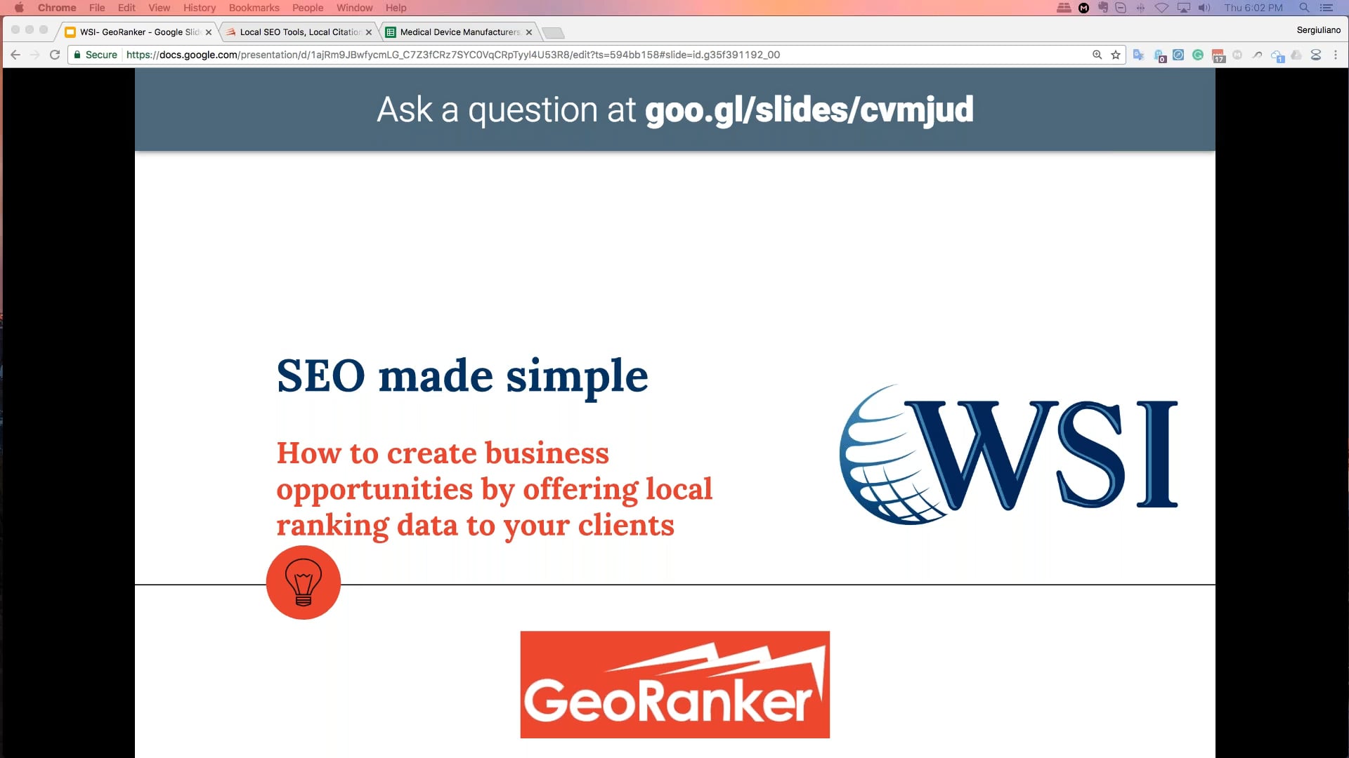 GeoRanker Webinar: How To Create Business Opportunities By Offering ...