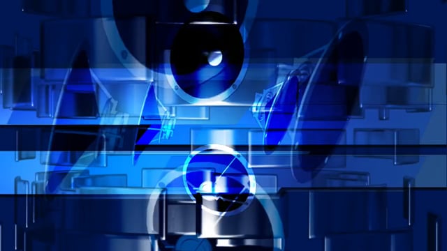 動画素材】サウンド 音楽 スピーカー 青 背景  動画素材