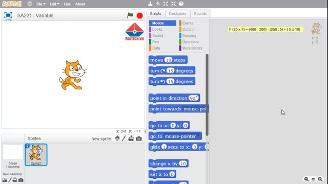 Lập trình Scratch: Khám phá thế giới lập trình với Scratch! Học cách tạo ra các hoạt hình độc đáo bằng cách ghép các khối lệnh đơn giản lại với nhau. Tạo ra game, phim hoạt hình và nhiều thứ khác bằng cách lập trình Scratch. Bạn sẽ thấy mình làm được nhiều điều thú vị khi học Scratch!