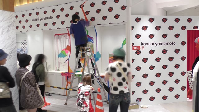 Live Painting_ALL_1min_kansai yamamoto x Hiroyuki-Mitsume Takahashi_2017