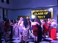 On the dance floor