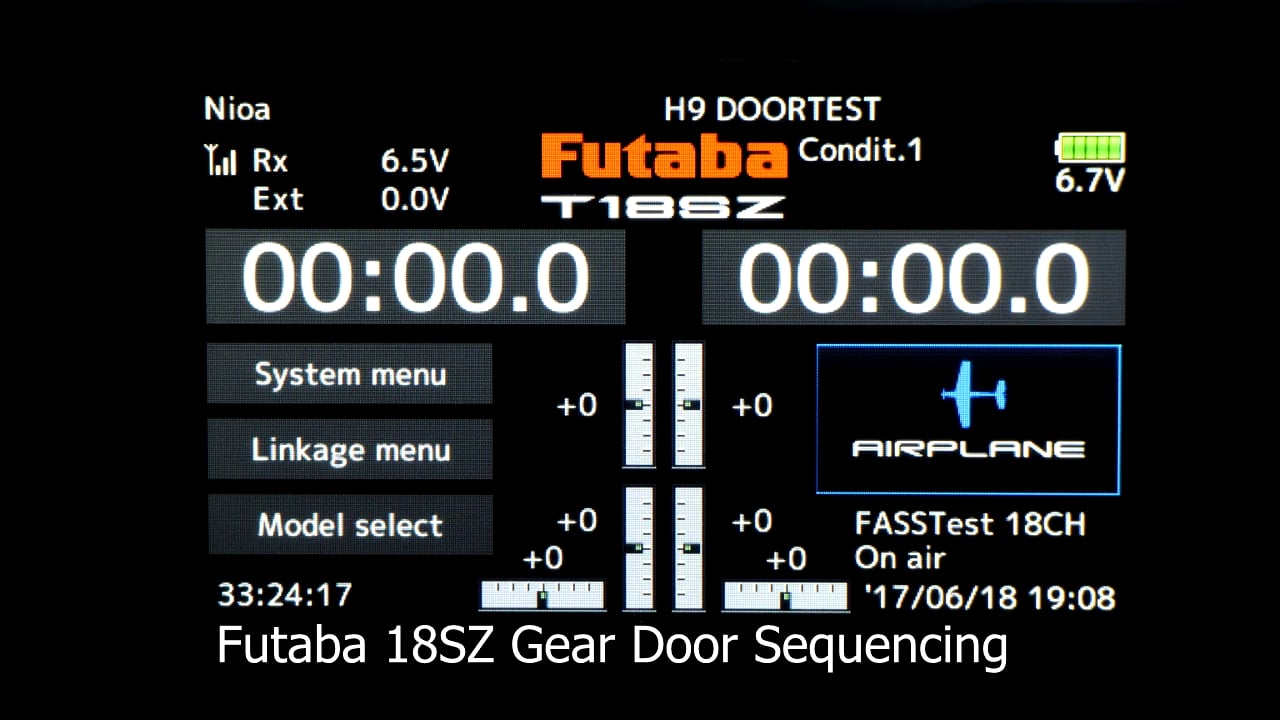 How to program a Gear Door Sequencer with the Futaba 18SZ on Vimeo