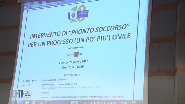  Da Firenze una proposta per un processo “più civile”