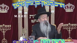 פרשת חקת יז תשעז