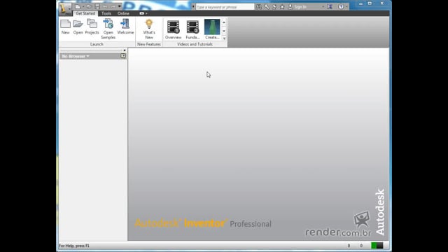 M1A2 - Algumas Novidades da Versão 2013 e Interface do Inventor 2013