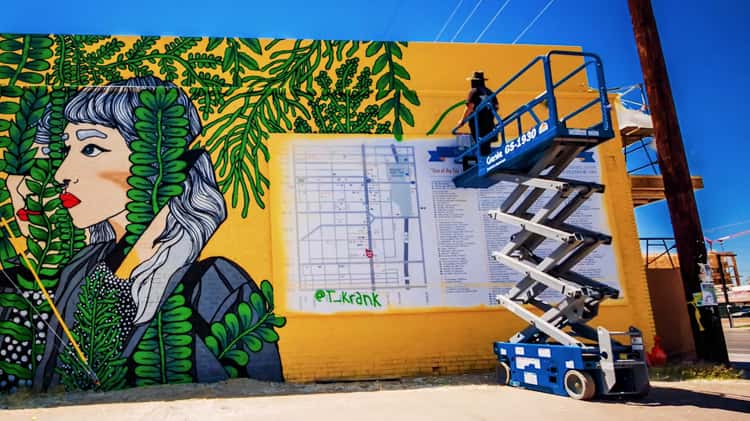 Tyson Krank Blocks of Roosevelt Row Mural Timelapse