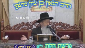 פרשת חקת יח תשעז