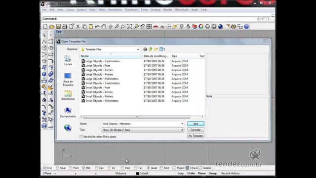 M1A2 - Interface do Rhinoceros