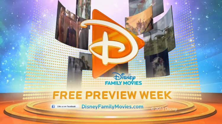 DISNEY FAMILY MOVIES FREE PREVIEW WEEK Promo 2