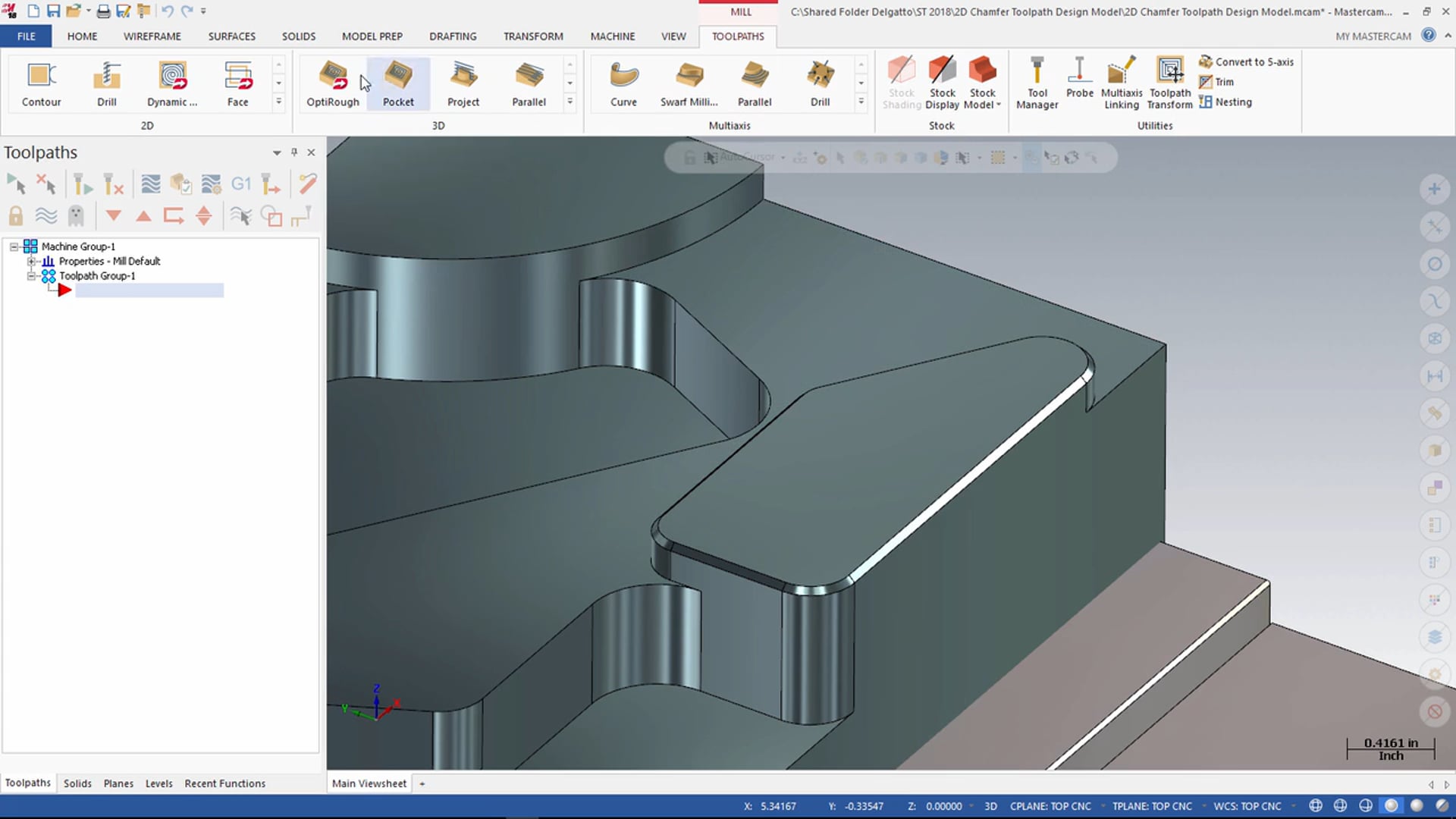 2D Mill Toolpaths