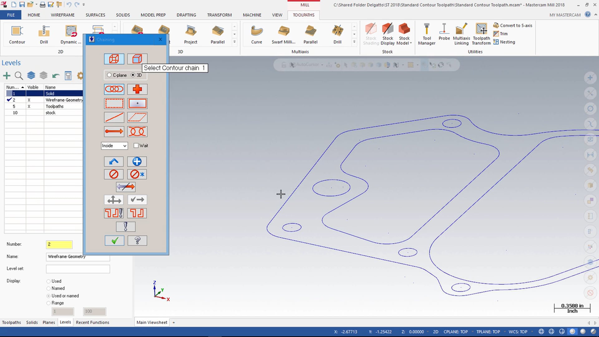 2D Mill Toolpaths