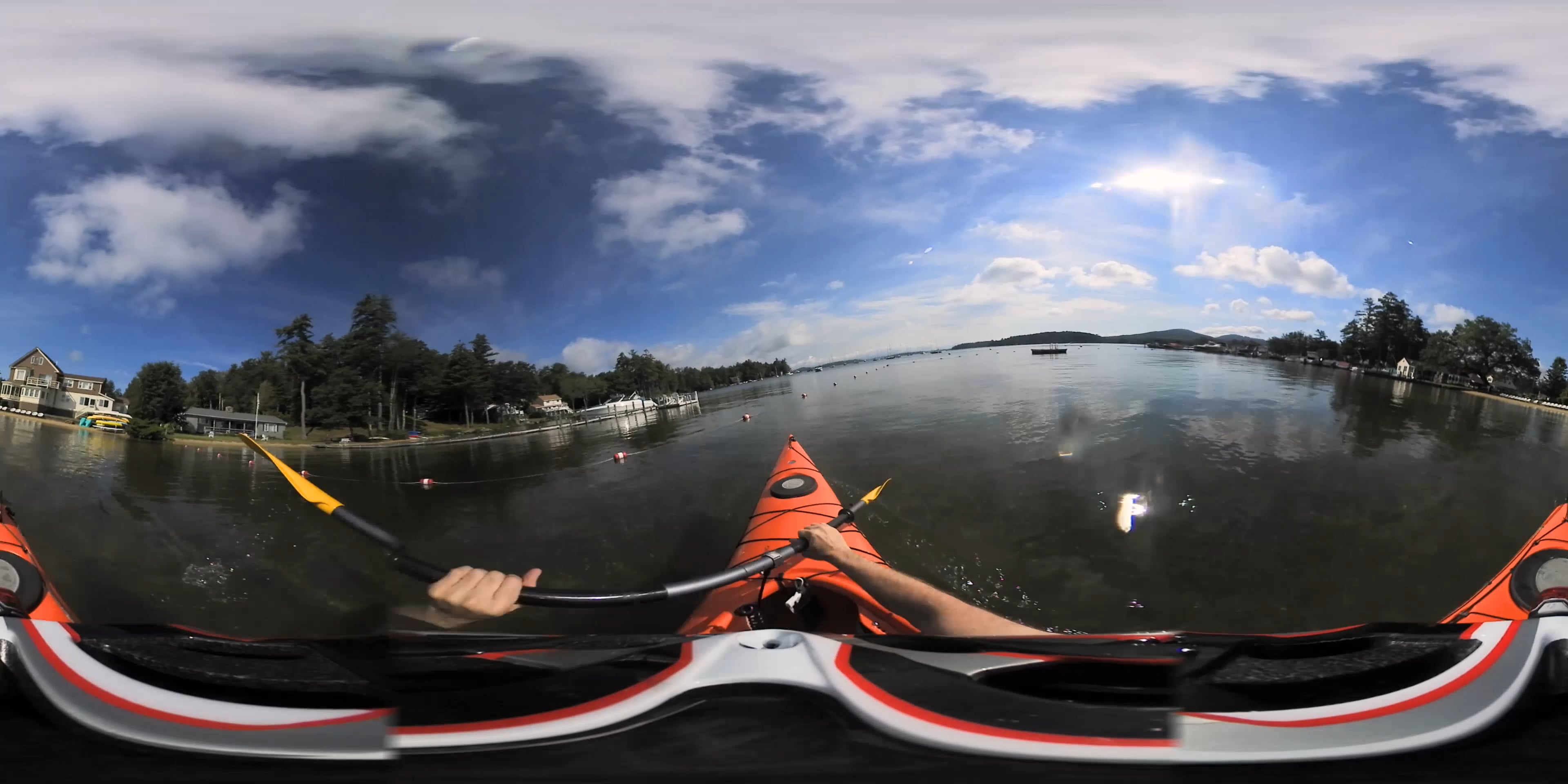 360 Video Kayaking Sanders Bay at Lake Winnipesaukee on Vimeo