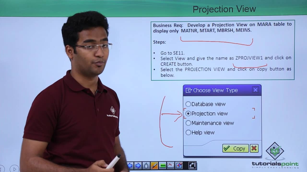 SAP ABAP Projection View on Vimeo