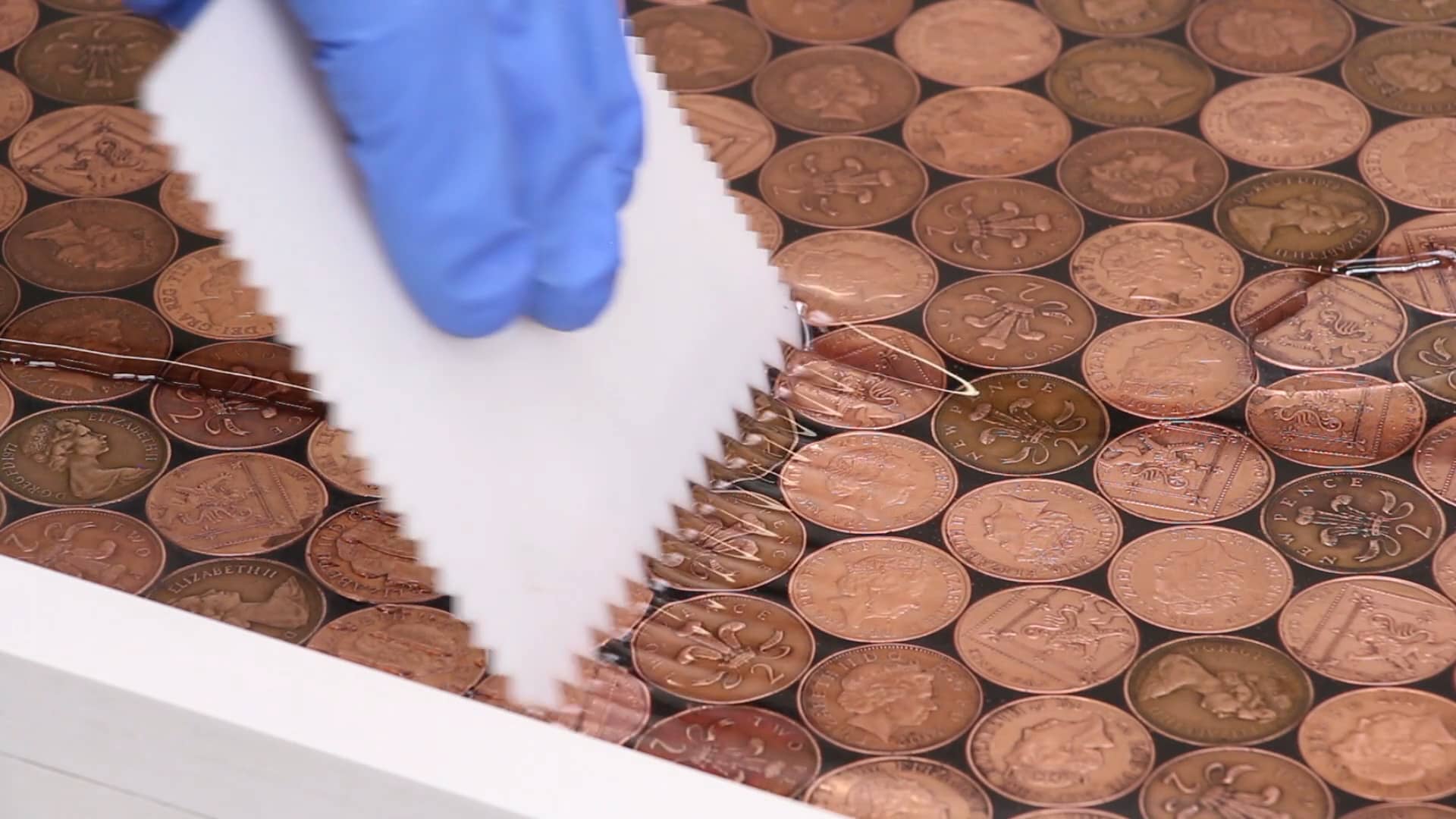 GlassCast Clear Epoxy Resin - Penny Floor Tutorial on Vimeo