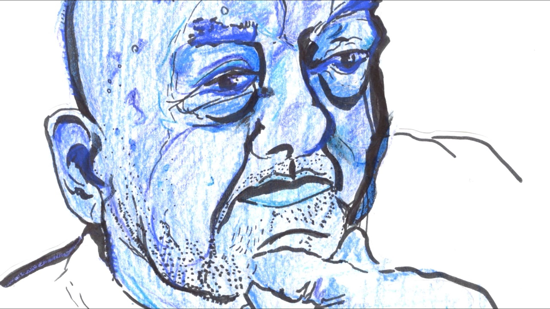 Poppop Turns Blue
