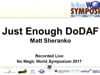 NMWS 2017 Tech&EA: Just Enough DoDAF