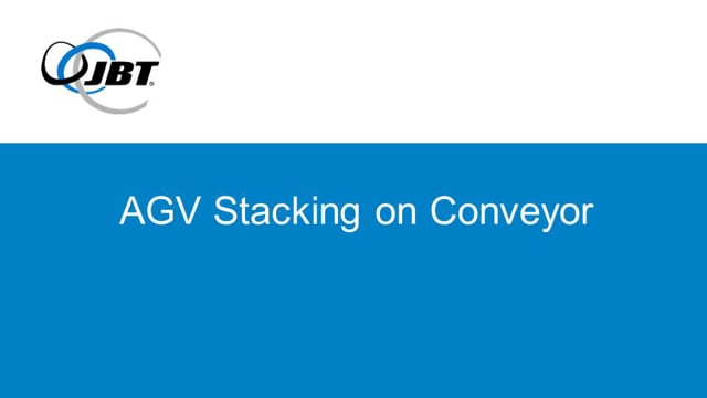 Forklift Automatic Guided Vehicle (AGV) Stacking on Conveyor