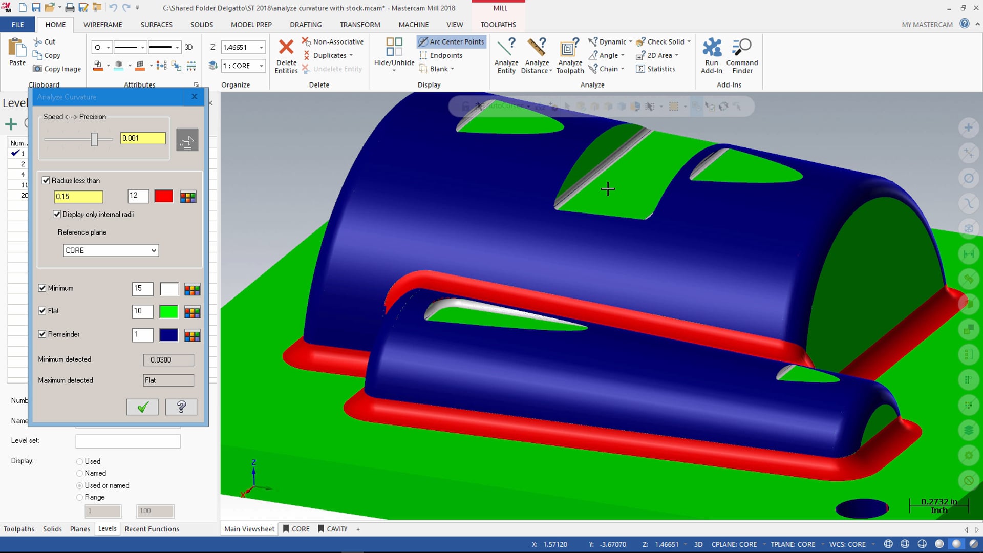 Analyze Curvature