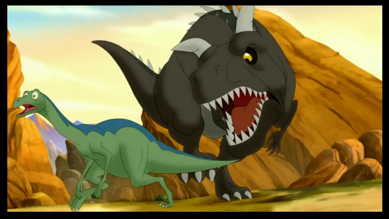 Land Before Time Journey Of The Brave Sharptooh Footage Yutyrannus