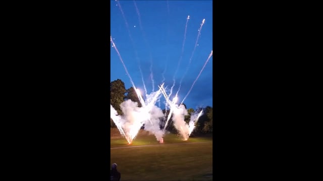 Small Pyromusical Display at Hawkesyard Estate