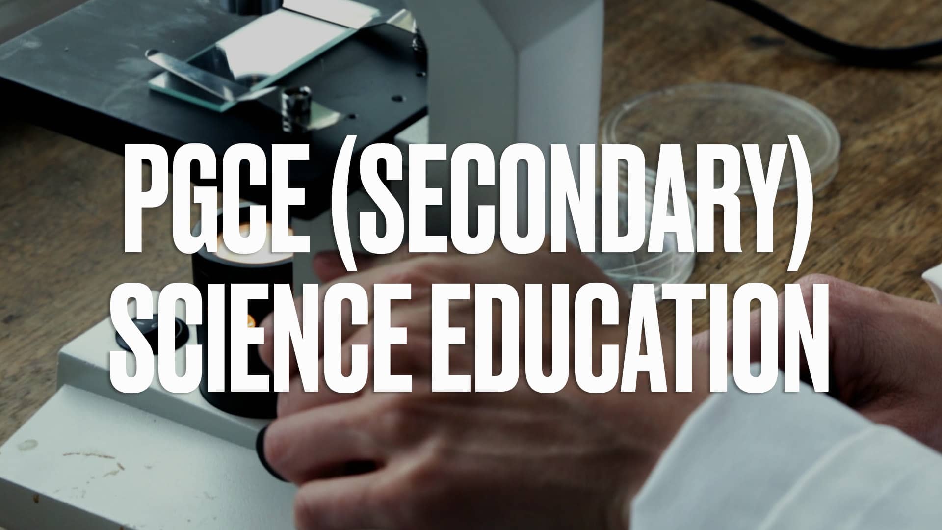 PGCE: Secondary Science on Vimeo