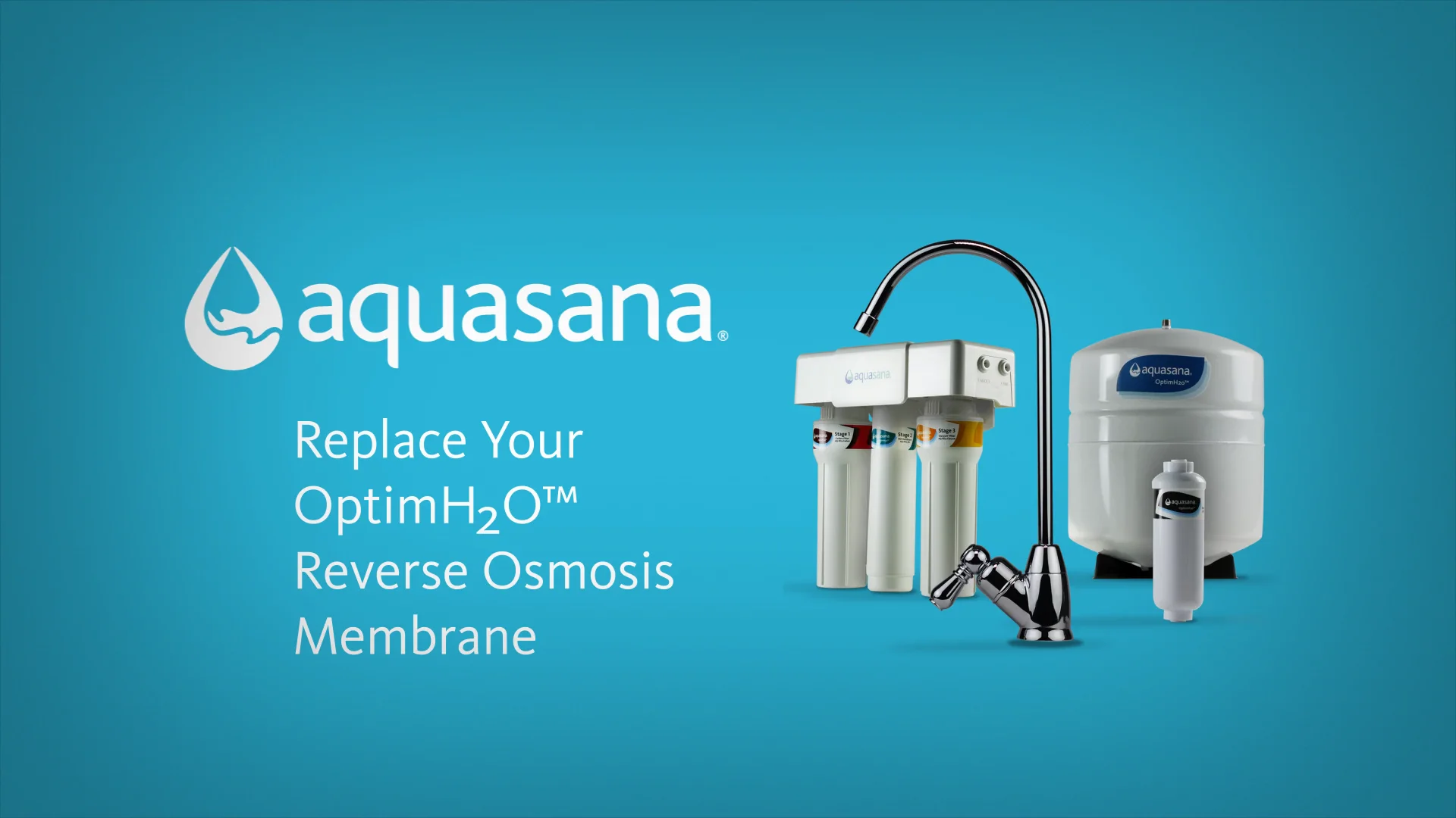 Aquasana How to replace the membrane cartridge in the AQRO3