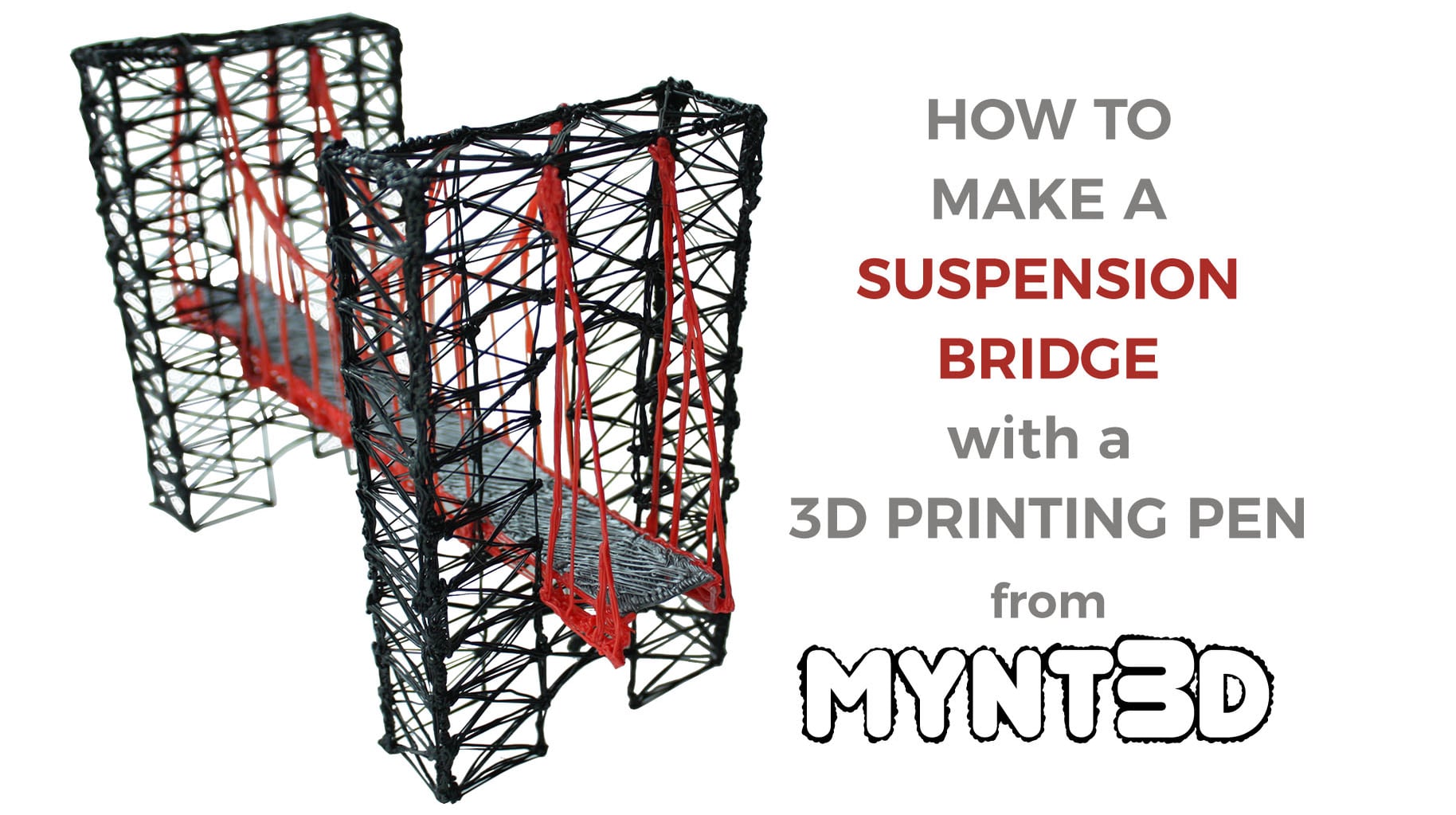 How to Make a Suspension Bridge with a 3D Printing Pen on Vimeo