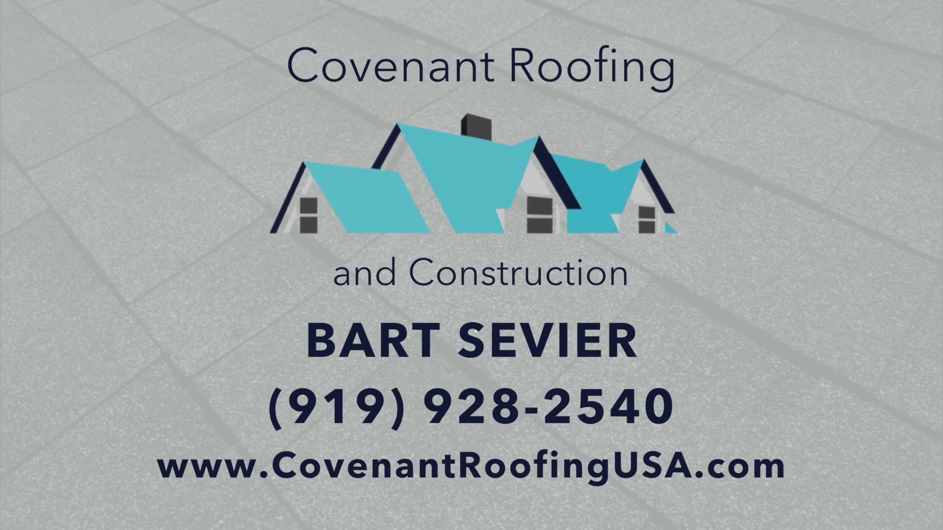 Covenant Roofing & Construction Covenant Roofing Bart Sevier on Vimeo