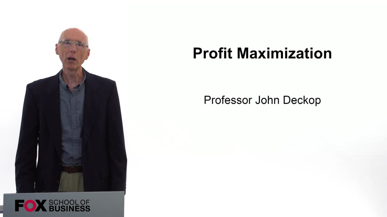 Profit Maximization