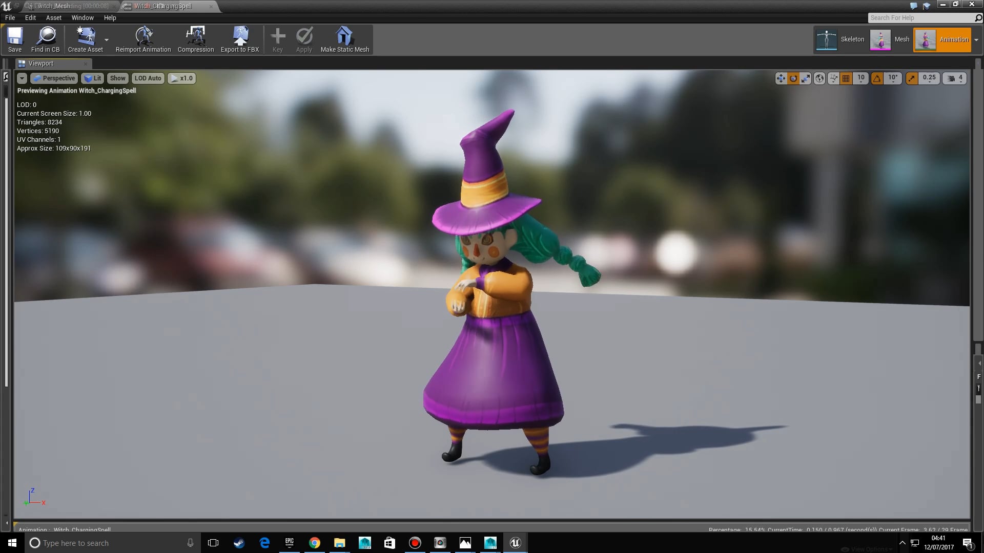 Witch Animations (Maya to Unreal) - Halloween Pack