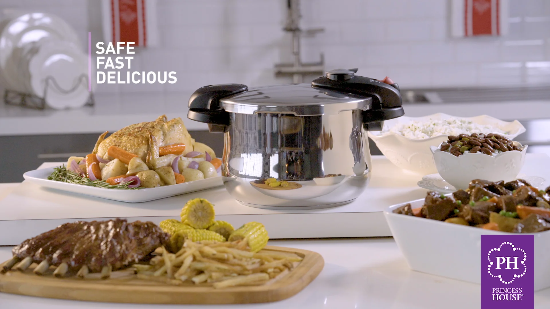 Princess Heritage® Stainless Steel Classic 8-Qt. Pressure Cooker on Vimeo