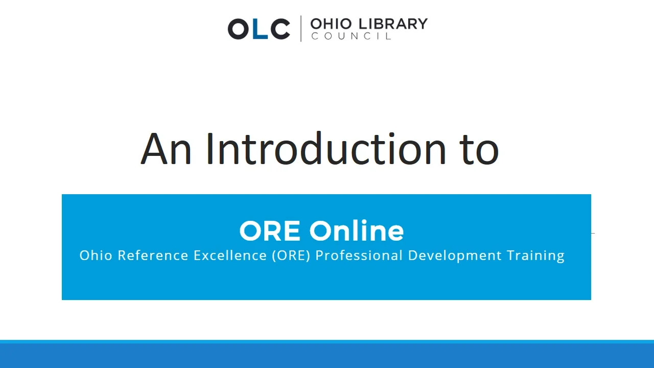 How to Use ORE Online