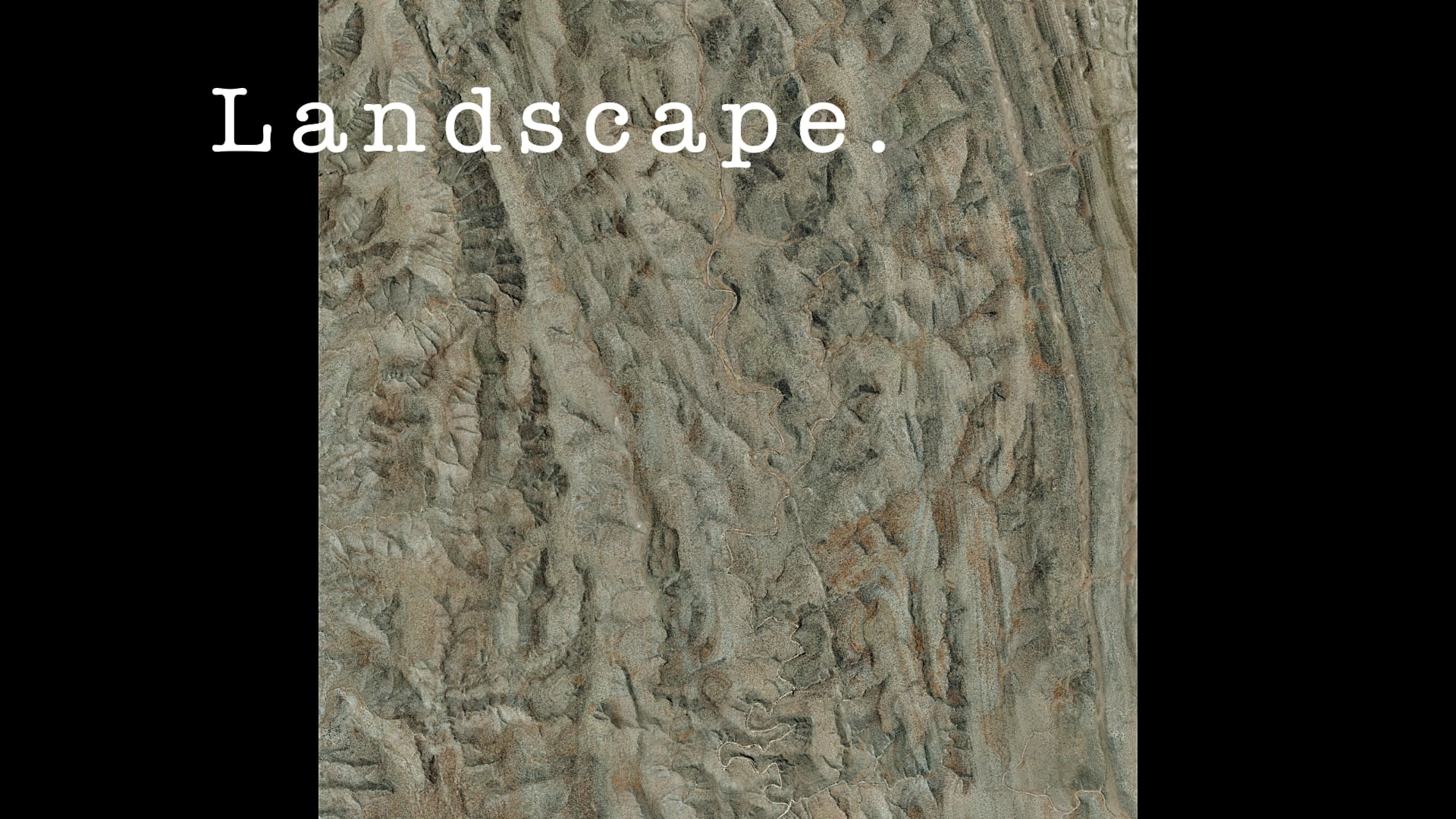 From the !Uniab river to |Giribes plains - a aerial photographs video installation of landscape beauty in north-west Namibia