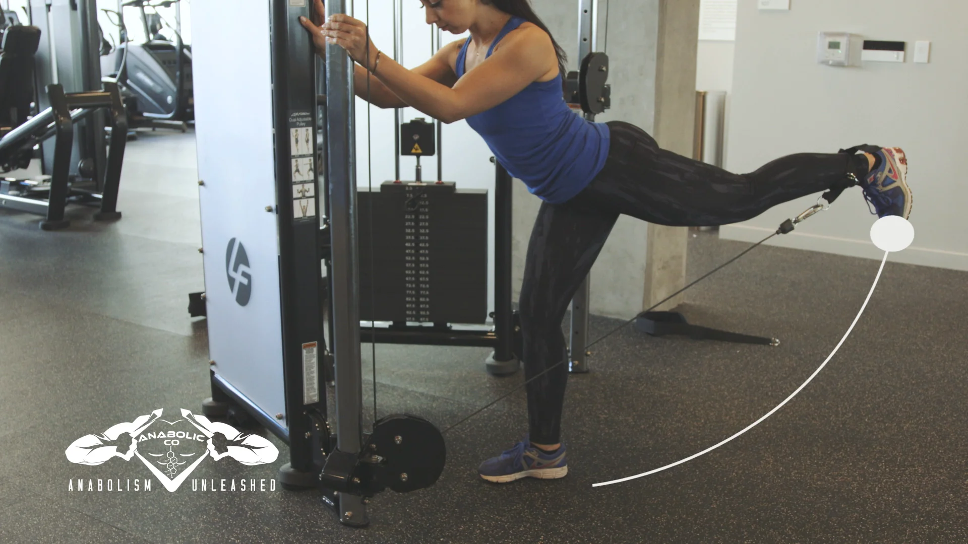 One Legged Cable Kickback on Vimeo