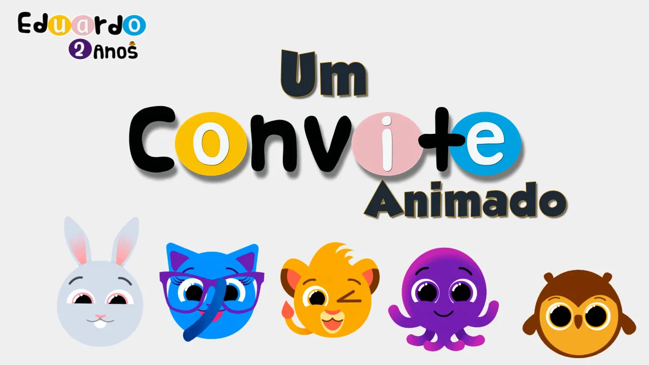 Convite Animado Bolofofos - Convite Virtual 