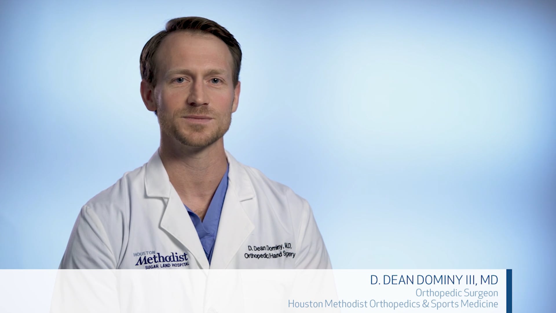 About me video of Dr. D. Dean Dominy, III