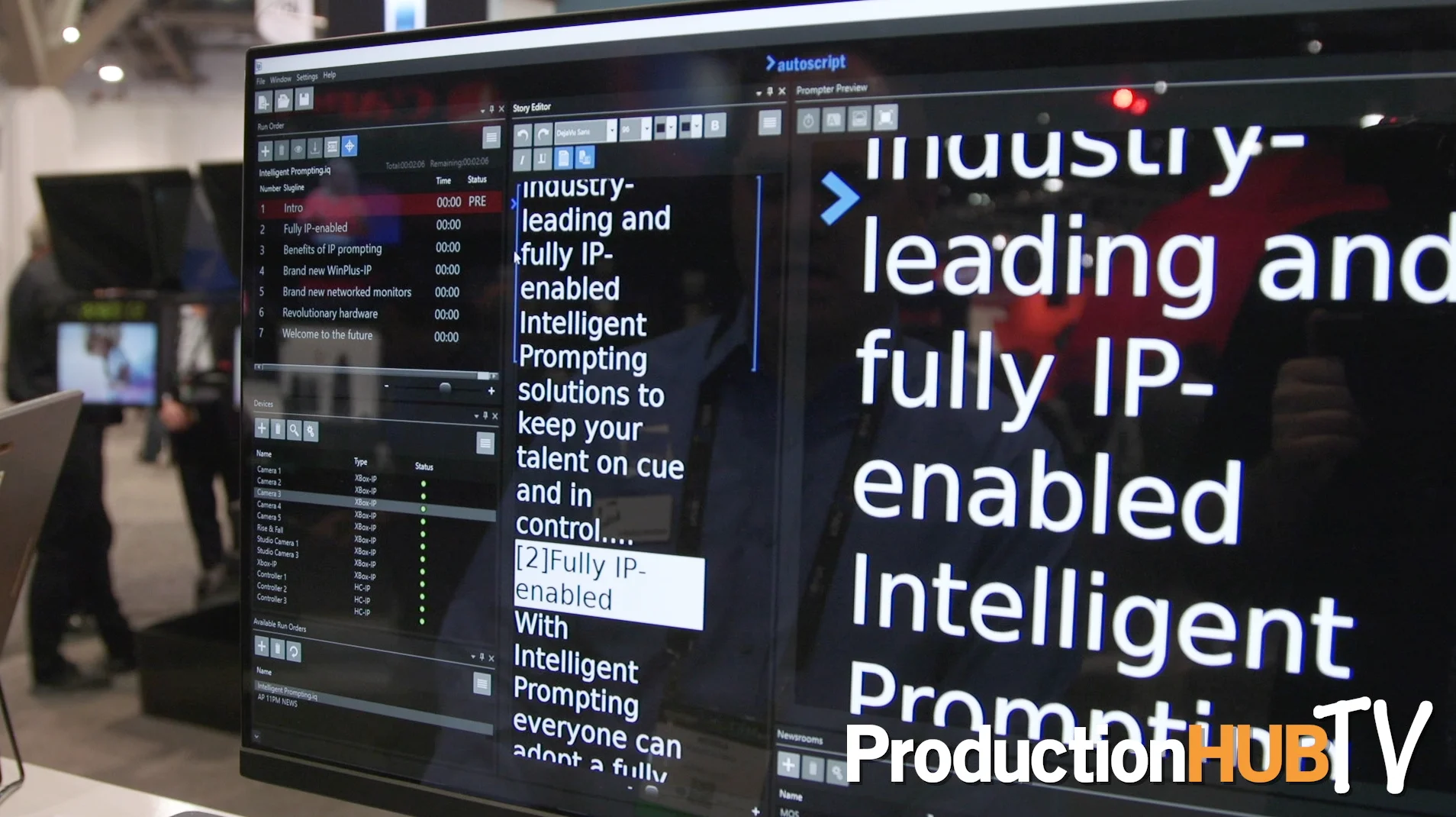 Autoscript Displays Intelligent Prompting IP Enabled Teleprompter ...