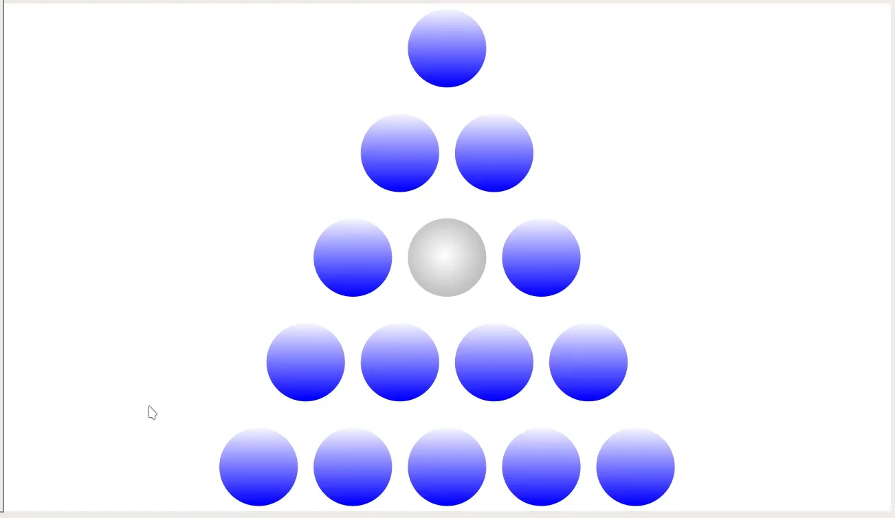 Triangle Peg Solitaire Solution 4