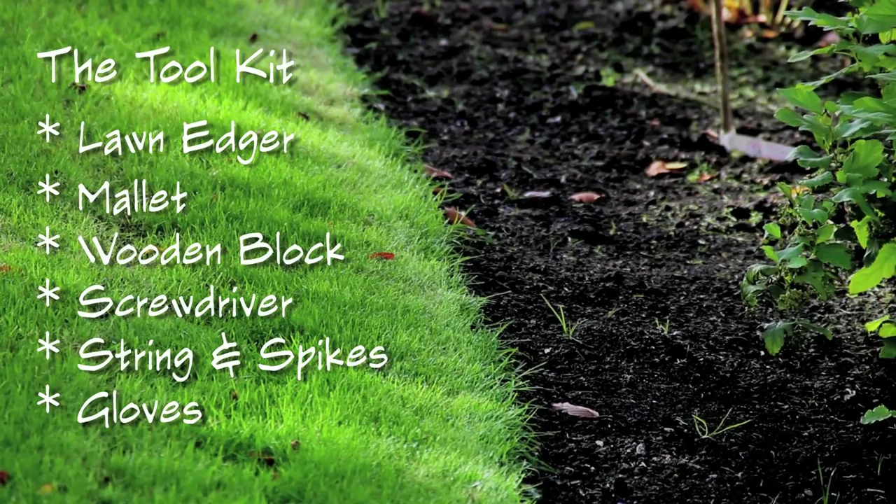 EverEdge How to install EverEdge lawn landscape edging on Vimeo