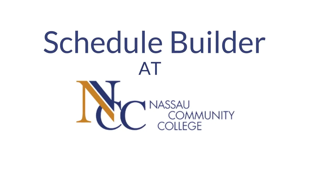 Nassau Community College Schedule Builder on Vimeo