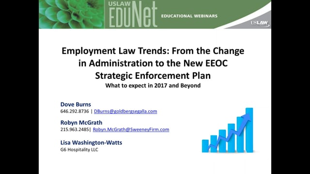 USLAW Webinar: Employment Law Trends 2017 and beyond Video