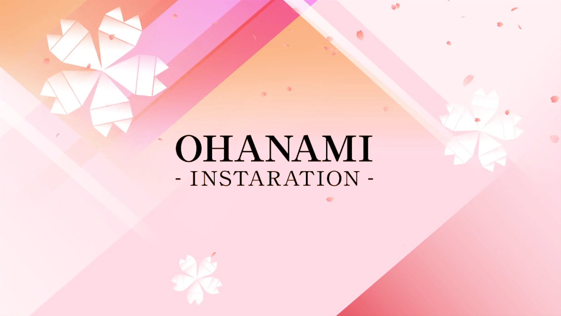 OHANAMI Inataration - RETHINK TOKYO vol.8