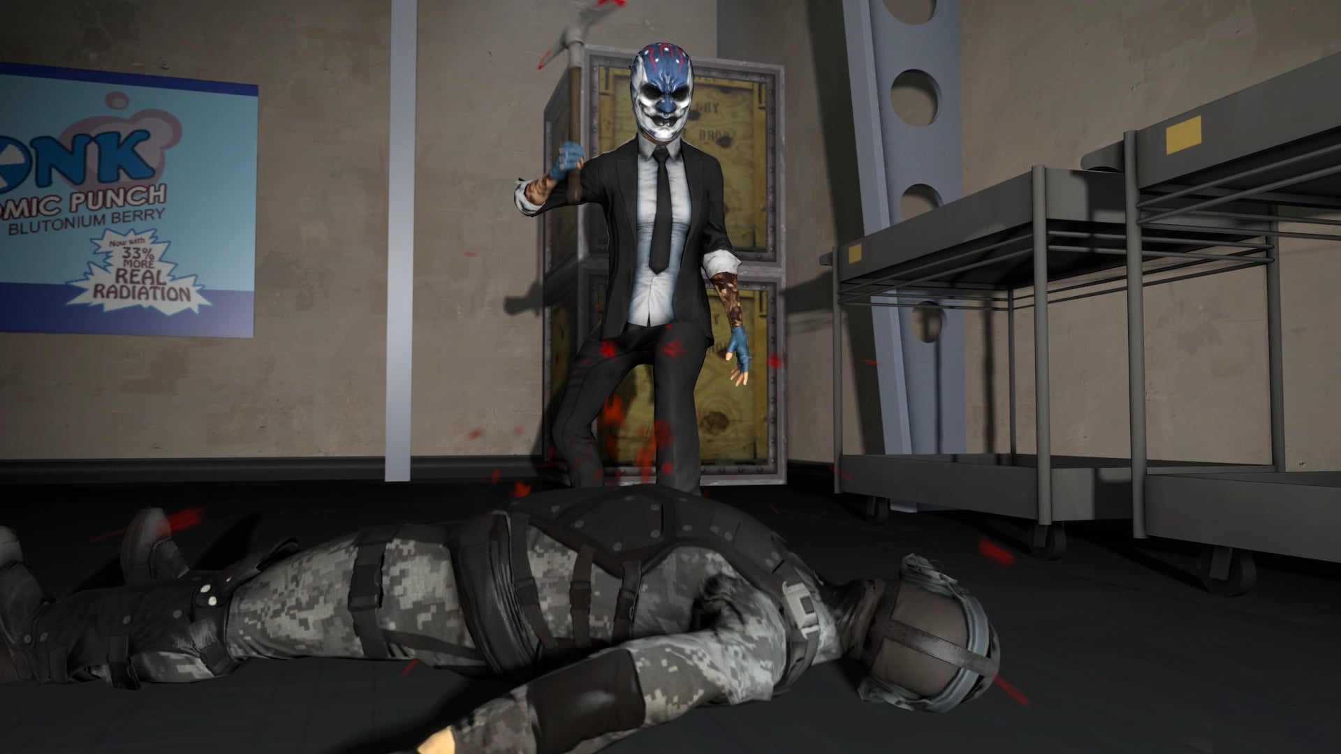 Бессмертный охранник payday 2 подстава с картинами