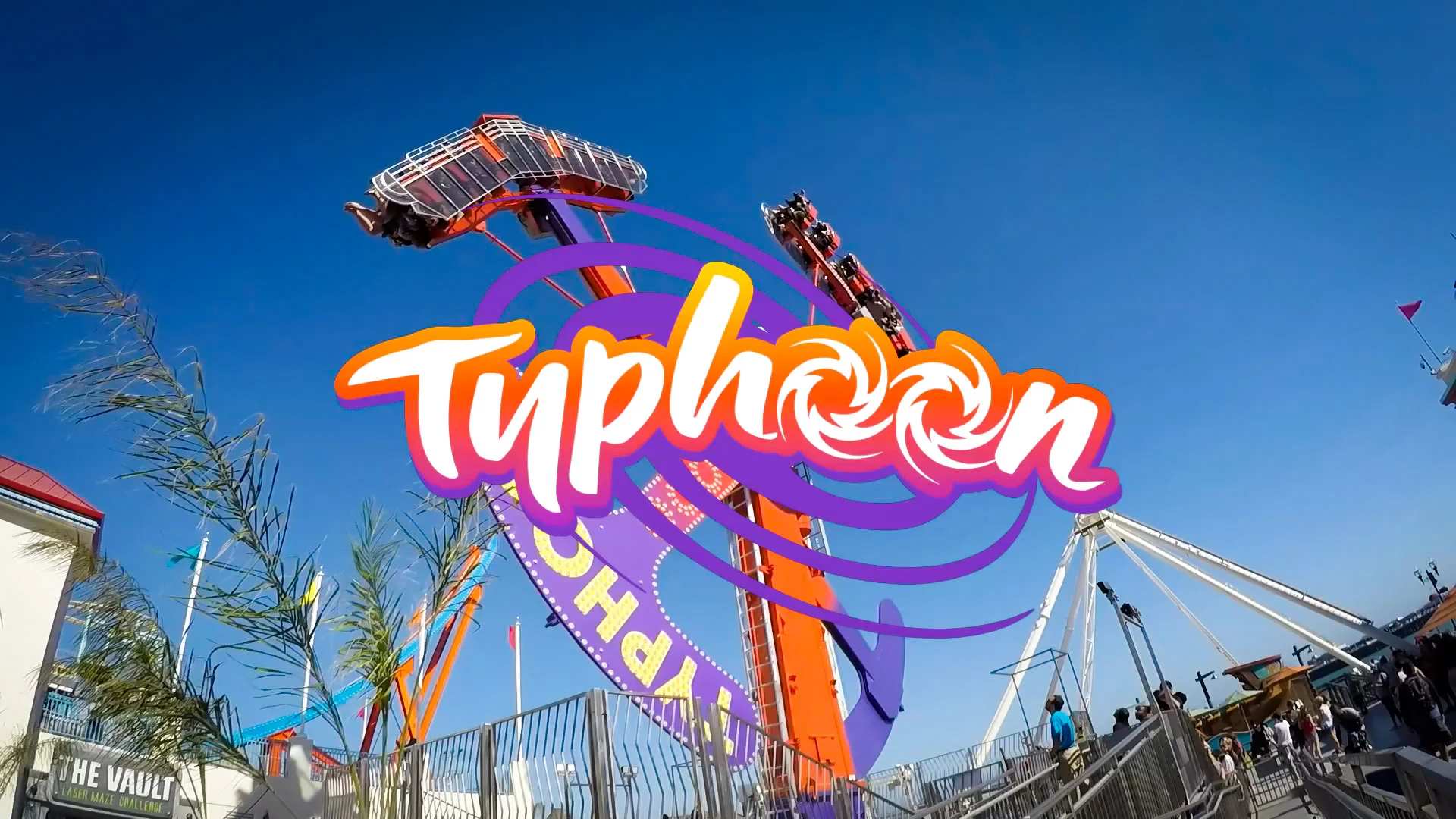 The NEW Typhoon Ride at the Santa Cruz Beach Boardwalk